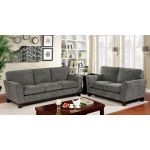 Britny Gray Chenille Fabric Couch