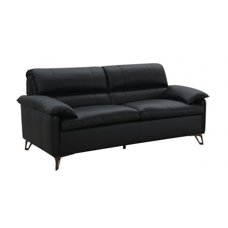 Heikoy Full Love Seat Black Leatherette
