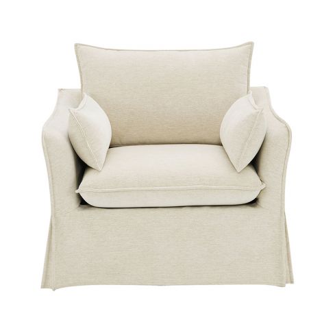 Kris Beige Sloped Chair