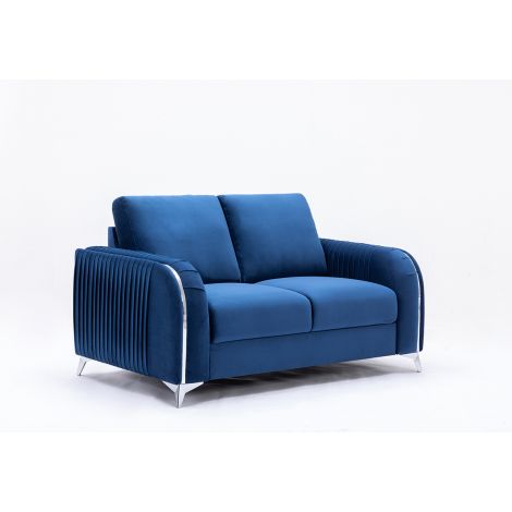 Kriss Velvet Upholstered Loveseat Style