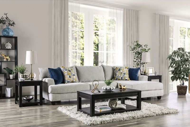 Pillow back outlet sectional